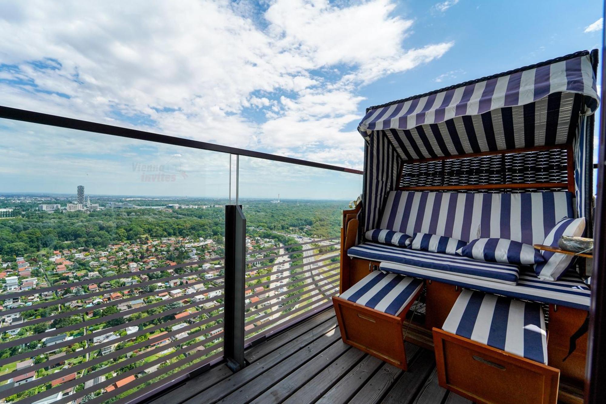Triiiple 7Heaven - Amazing View On Top Floor With Rooftop Pool Viena Exterior foto